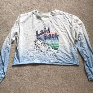Gap teen XL cropped long sleeved shirt